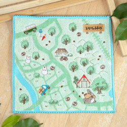 Mini Towel Walking Map My Neighbor Totoro