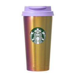 Stainless Steel Cup Tumbler Rainbow Starbucks Christmas Holiday 2023