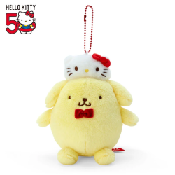 Peluche Porte-clés Pompompurin Sanrio Hello Kitty 50th Anniversary