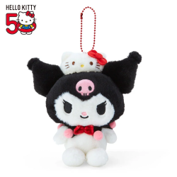 Peluche Porte-clés Kuromi Sanrio Hello Kitty 50th Anniversary
