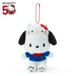 Plush Keychain Pochacco Sanrio Hello Kitty 50th Anniversary