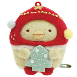 Peluche Tenori Penguin Sumikko Gurashi Strawberry Christmas