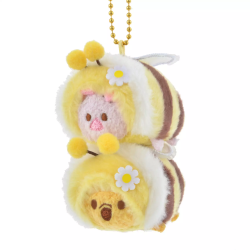 Plush Keychain Winnie-the-Pooh & Piglet Honeybee TSUM TSUM Disney