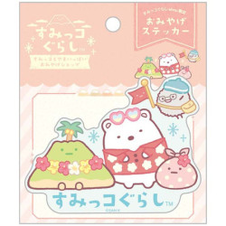 Sticker Shirokuma & Yama Natsuyama Sumikko Gurashi & Yama Ippai Souvenir Shop