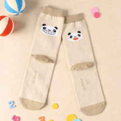 Socks Beige Panda! Go Panda!