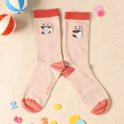 Socks Pink Panda! Go Panda!
