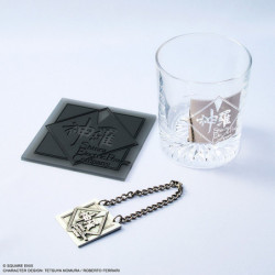 Glass & Coaster Set Shinra Electric Power Company Final Fantasy VII Rebirth