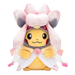 Peluche Méga-Diancie Poncho Pikachu Pokémon