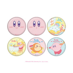 Can Badge Box Fabric Style Kirby Happy Morning