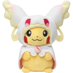 Peluche Méga-Nanméouïe Poncho Pikachu Pokémon