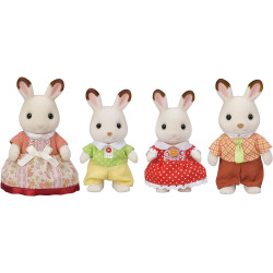 Figurines Set Chocolate Rabbit Family Sylvanian Families