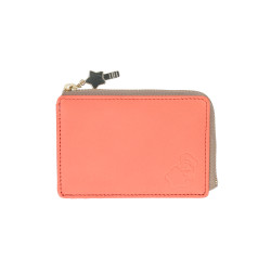 Leather Pass Wallet Pink Kirby Café