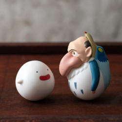 Figurines Set Tanoshiku Yurayura Héron Gris & Warawara Le Garçon