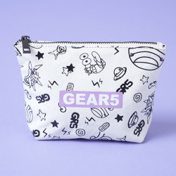 Pouch All-over Pattern WHITE Gear 5 One Piece