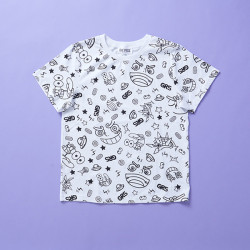T-shirt S All-over Pattern WHITE Gear 5 One Piece