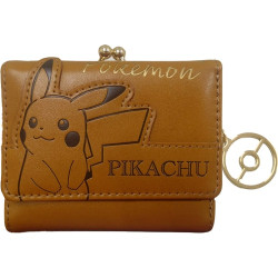 Clasp Mini Wallet Embossed Pikachu Pokémon