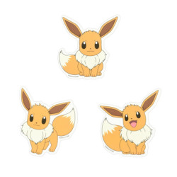 Stickers Set for Smartphone Eevee Pokémon