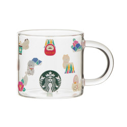 Glass Mug Icons Starbucks New Year New Japan