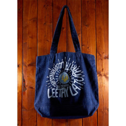 Tote Bag Magic Words Discharge Printed Denim Castle in the Sky GBL