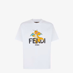 T-shirt XL White Mens Dragonite FENDI x FRGMT x POKÉMON