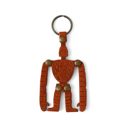Leather Keychain Robot Castle in the Sky Ghibli Museum Original
