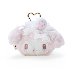 Face-shaped Pouch My Melody Sanrio White Strawberry Tea Time