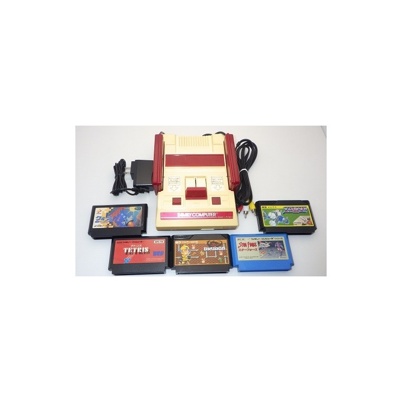 Nintendo Famicom Av Mod C Grade 5 Items Set 5 Games Set B Meccha Japan