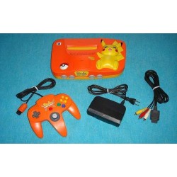 Nintendo 64 Pikachu Orange - 4 Items Set