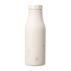 Stainless Steel Bottle White Starbucks Valentine 2024
