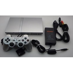 Sony Playstation 2 Silver - 5 Items Set (SCPH-75000)