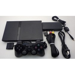 Sony Playstation 2 Black - 5 Items Set (SCPH-70000)