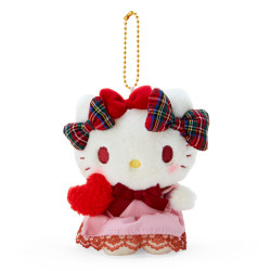 Peluche Porte-clés Hello Kitty Sanrio Ribbon Love