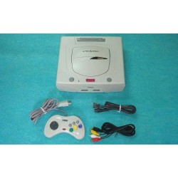 Sega Saturn White - 4 Items Set