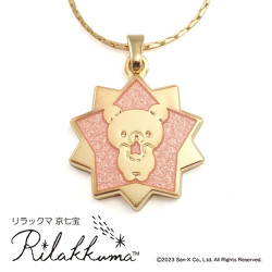 Necklace Star Kyo Cloisonne Chairoikoguma Pink Rilakkuma