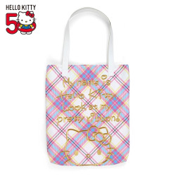 Tote Bag Dress Tartan Ver. Sanrio Hello Kitty 50th Anniversary
