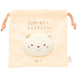 Fluffy face Pouch Cat Sumikko Daisuki Series