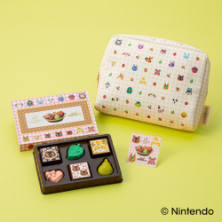Pouch Set & Chocolates Godiva x Animal Crossing New Horizons