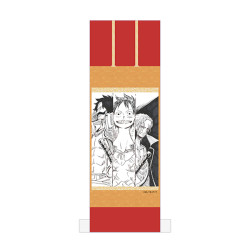 Mini Hanging Scroll Luffy & Roger & Shanks One Piece ILLUSTRATION WORKS