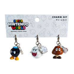 Porte-clés Bob-omb & Goomba & Boo Nintendo World USJ