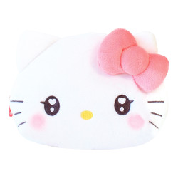 Pouch Plush Hello Kitty Face Sanrio