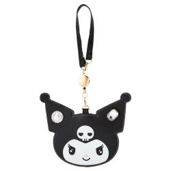 Pass Case with Reel Kuromi Sanrio French Girly
