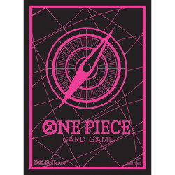 Protège-cartes 6 Official Standard Black & Pink One Piece Card Game