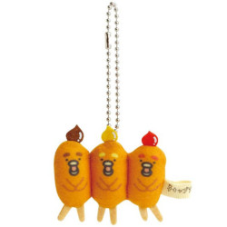 Plush Keychain Corn Dog Chickip Dancers Chickip Uma Uma Burger