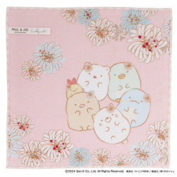 Gauze Handkerchief Pink Paul & Joe x Sumikko Gurashi