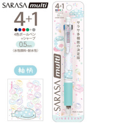 Stylo à Bille SARASA Multi 4&1 Jinbesan & Ice Kurage