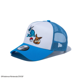 Cap 9FORTY A-Frame Tracker Eevee & Vaporeon White & Blue Pokémon x NEW ERA
