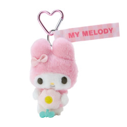 Plush Keychain My Melody Sanrio Pastel Checkers
