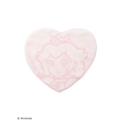 Heart-shaped Hand Towel Princess Peach PNK Super Mario meets GELATO PIQUE Peach Collection