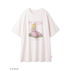 Printed T-shirt Princess Peach PNK Super Mario meets GELATO PIQUE Peach Collection
