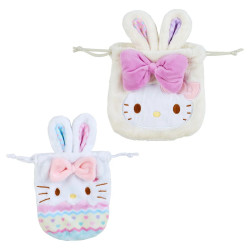 Drawstring Bag Set Hello Kitty Easter Rabbit Sanrio